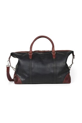 black-brown-leather-weekend-bag
