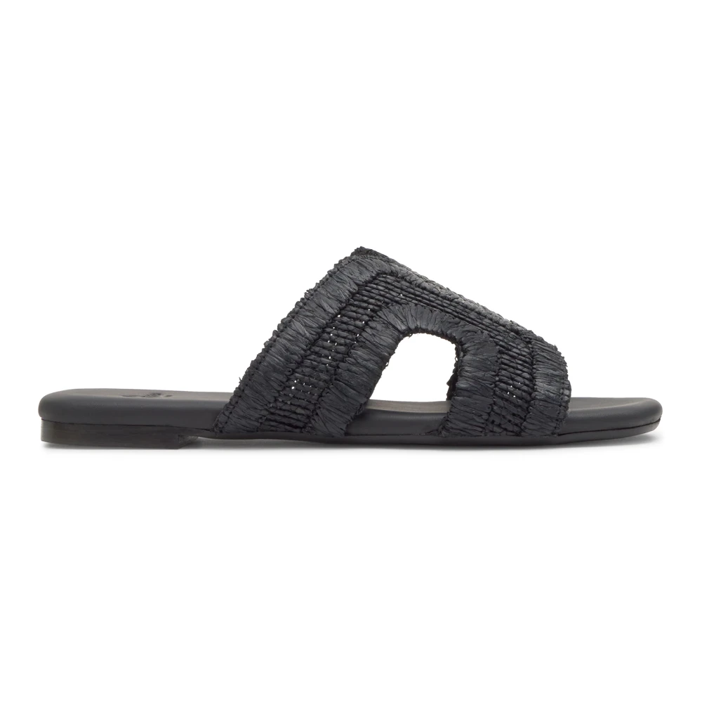Castañer Women's Black Phillipa Flat Sandal - Sliders - 5 Uk - Shoes