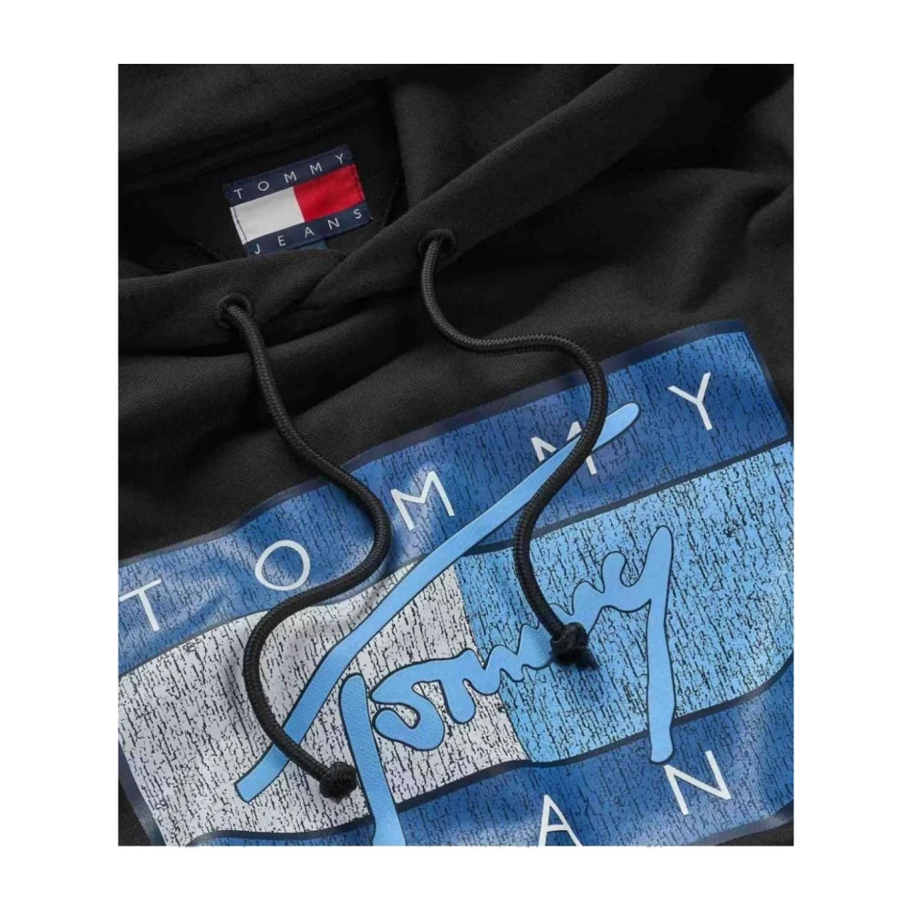 Tommy Hilfiger Flag DNA Sweatshirt Urban Stijl Black Heren