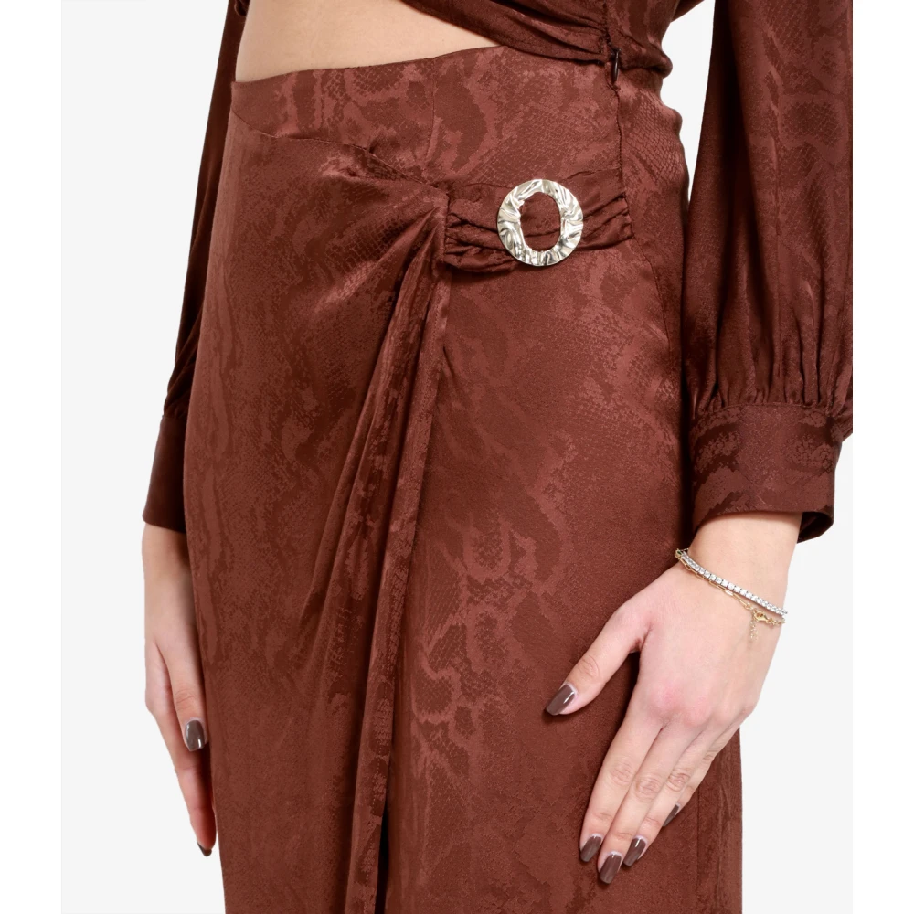 Simona Corsellini Maxi Skirts Brown Dames