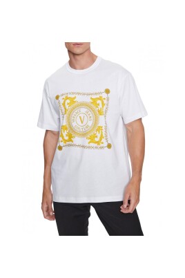 white-v-emblem-chain-cotton-t-shirt