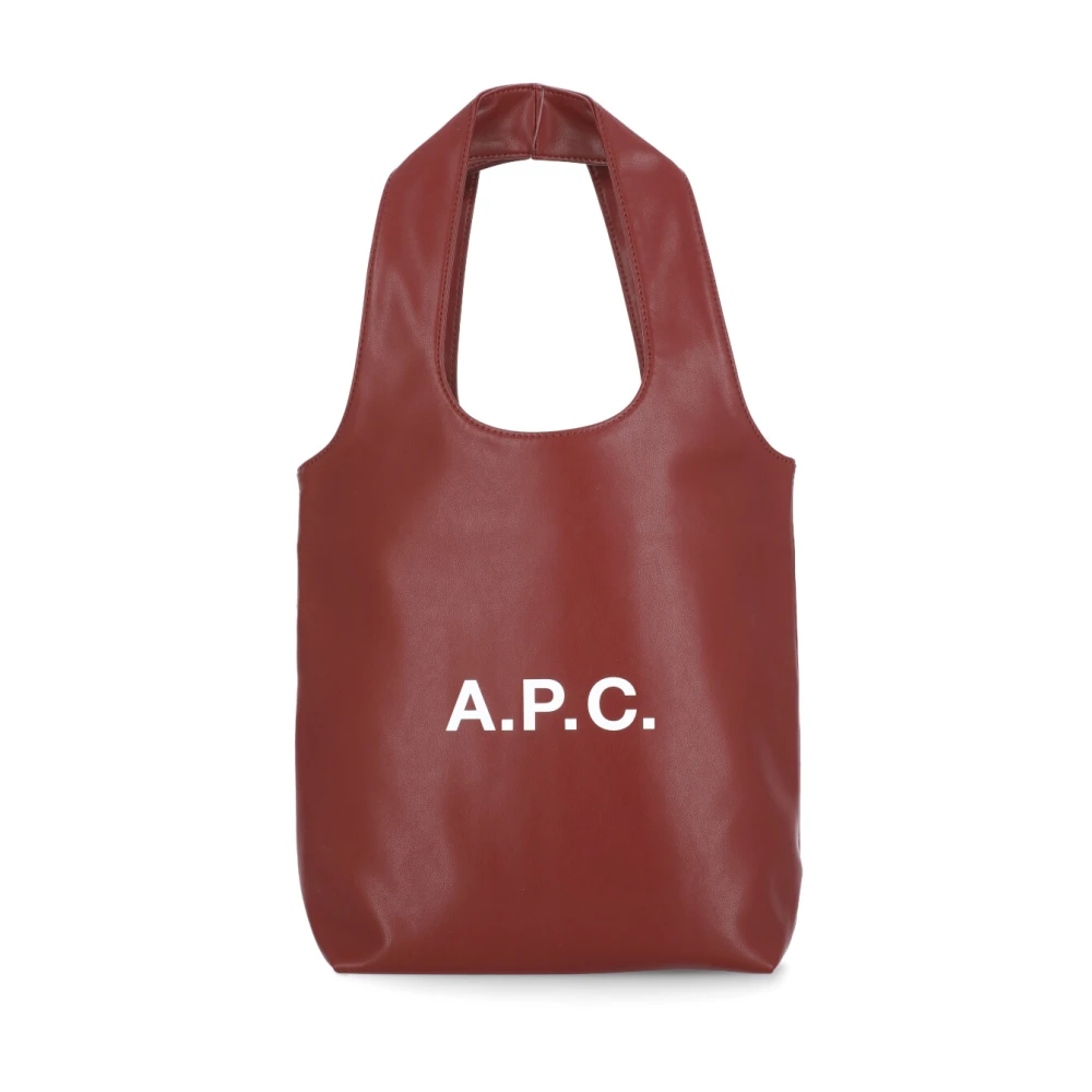 A.p.c. Synthetische leren winkeltas voor vrouwen Red Dames