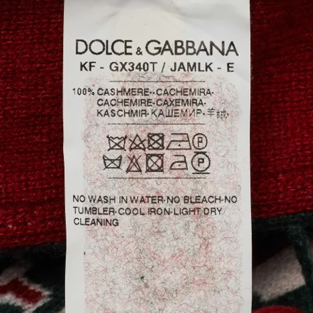 Dolce & Gabbana Pre-owned Fabric scarves Red Dames
