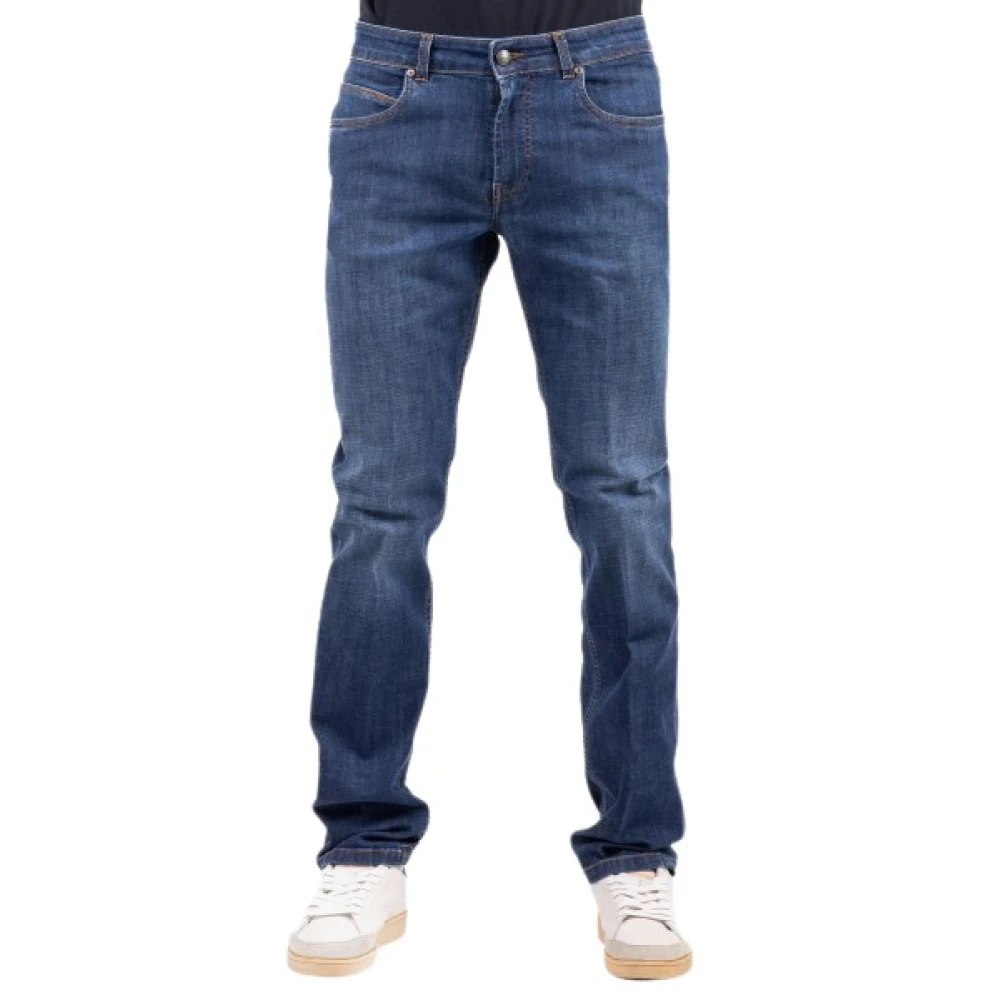 Fay Men's Blue Slim-Fit Jeans - Slim Fit Jeans - W36 - Jeans