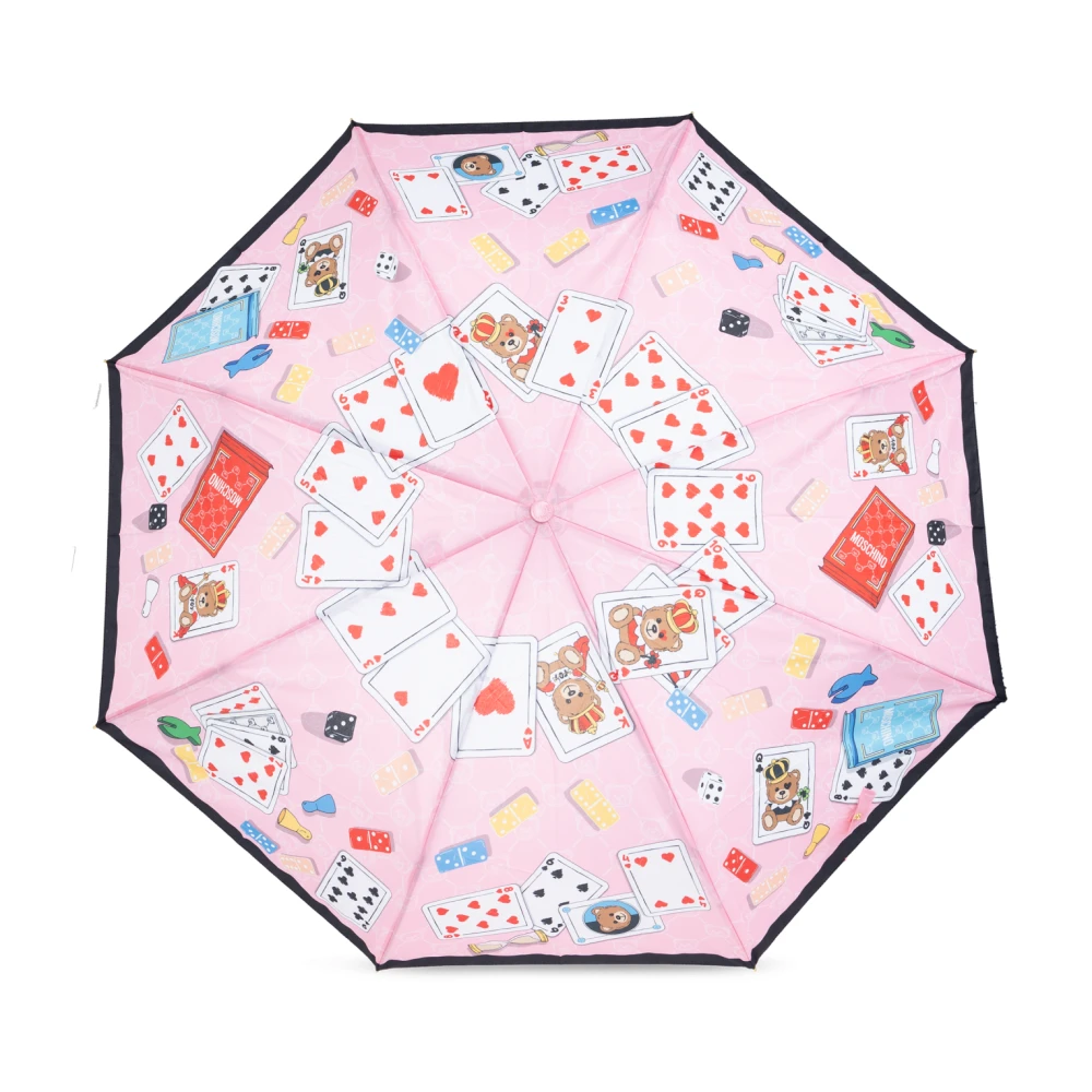 Moschino Paraplu met logo Pink Unisex