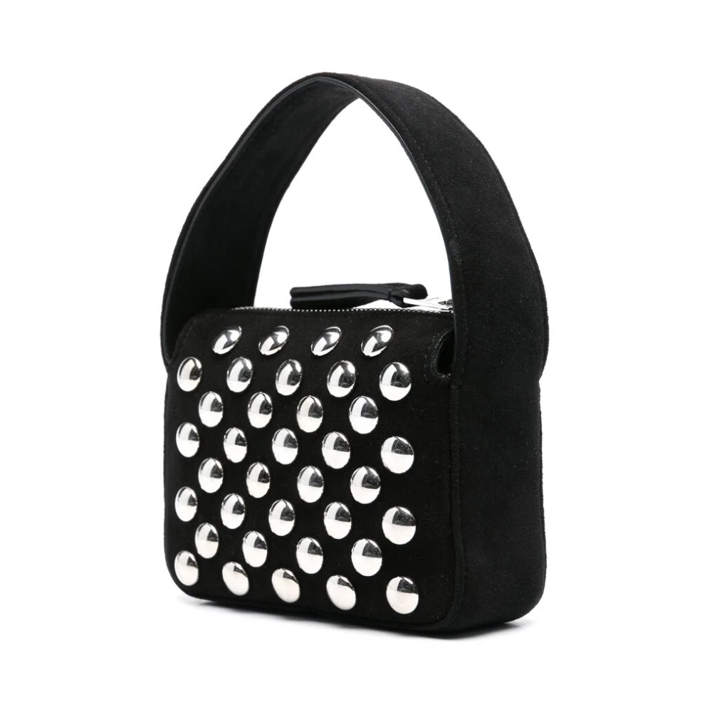 Khaite Studded Zwarte Suède Top Handtas Black Dames