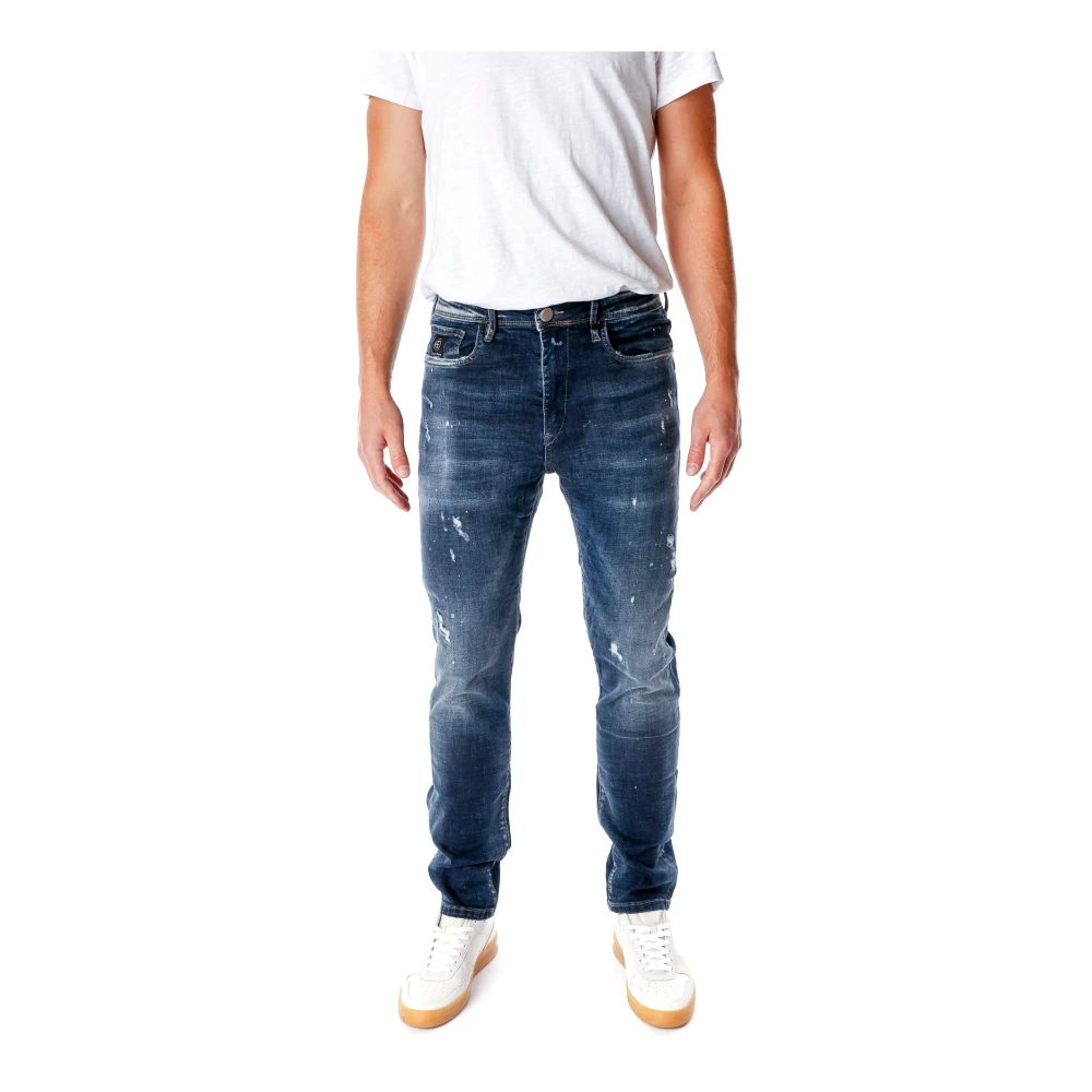 Elias Rumelis Relaxed Fit Midwaist Jeans met Unieke Details Blue Heren