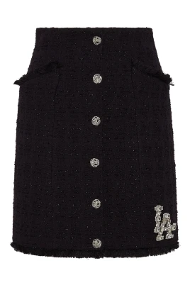 Tweed Kort Kjol Crystal Skull