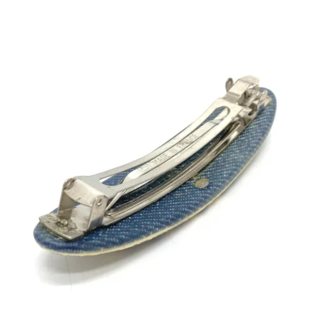 Chanel Vintage Pre-owned Plastic hair-accessories Blue Dames