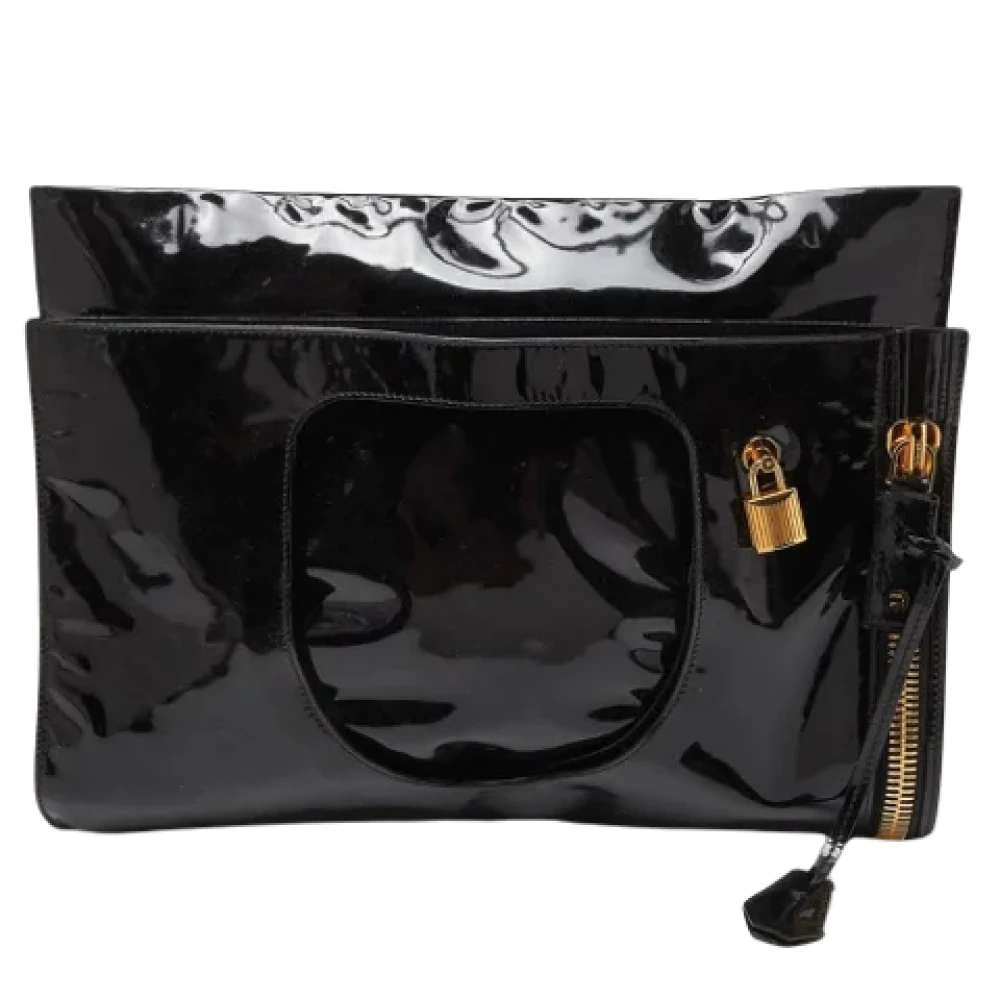 Tom Ford Pre-owned Leather clutches Black Dames