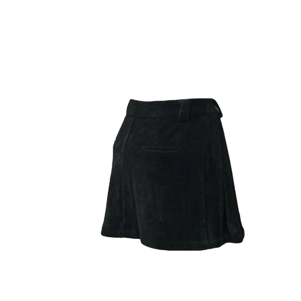 Molly Bracken Fluwelen Geplooide Minirok Black Dames