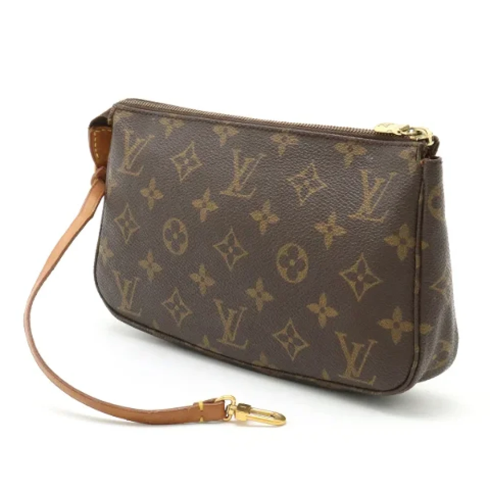 Louis Vuitton Vintage Pre-owned Canvas clutches Brown Dames
