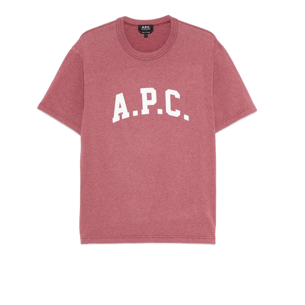 A.p.c. - Tops > T-Shirts - Red - A.p.c. - Modalova