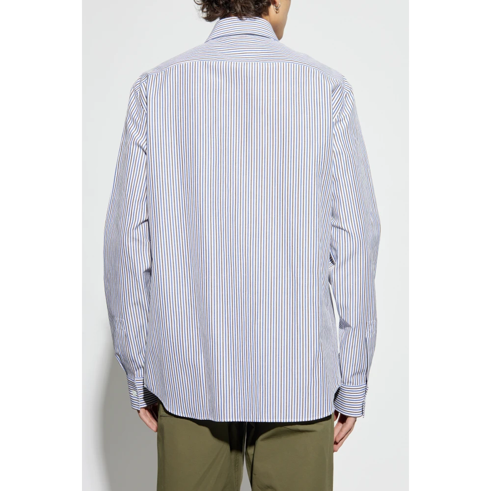 Bottega Veneta Overhemd met gestreept patroon White Heren