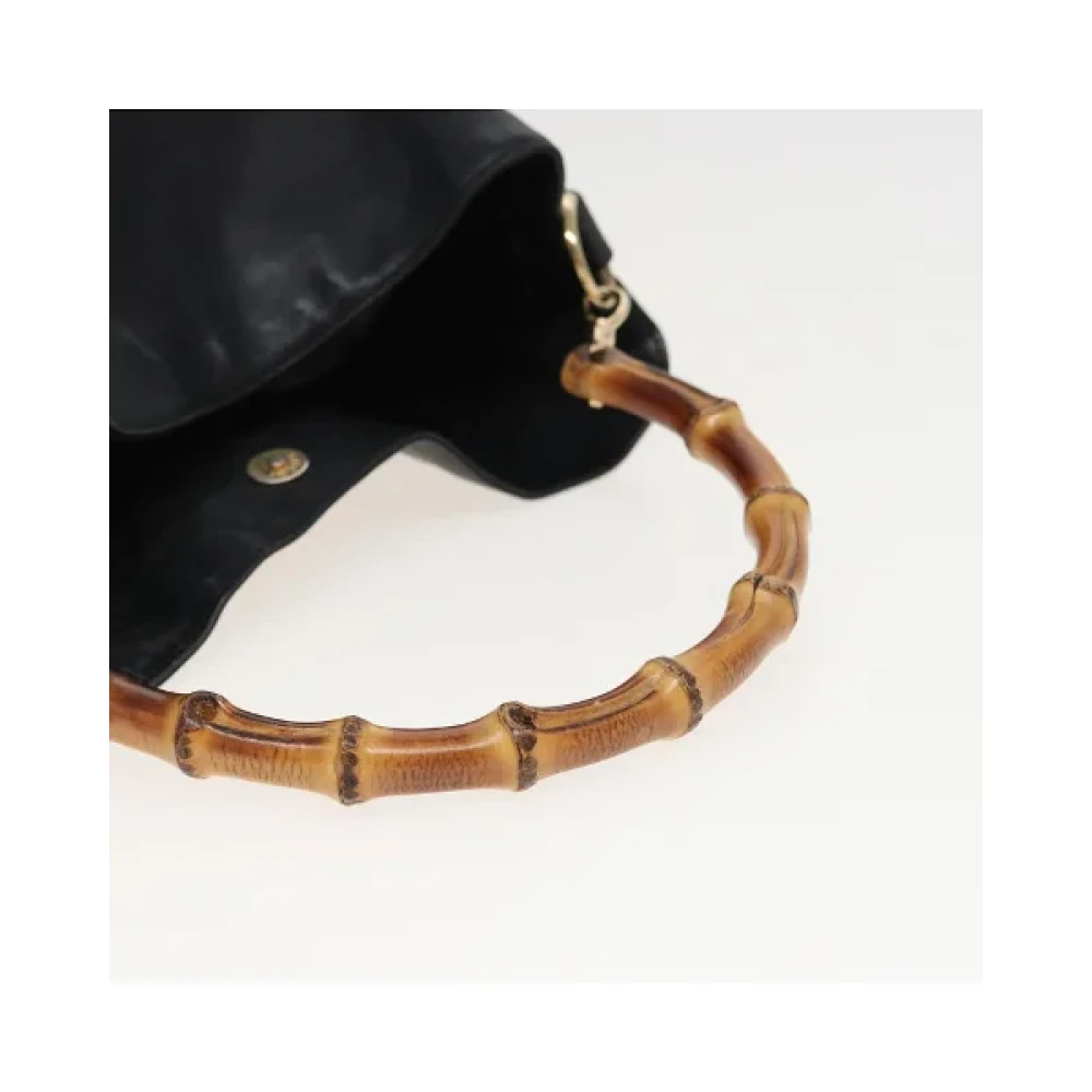 Gucci Vintage Pre-owned Leather handbags Black Dames