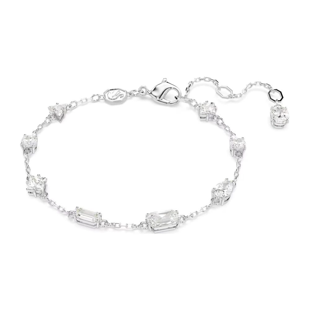 Swarovski Women's Gray Bracelet White Rhodium Plated - Bracelets - One Size - Accessories