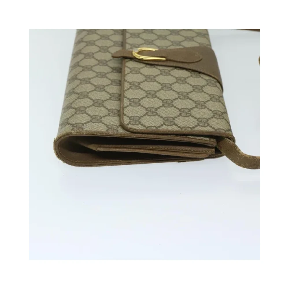 Gucci Vintage Pre-owned Canvas gucci-bags Beige Dames