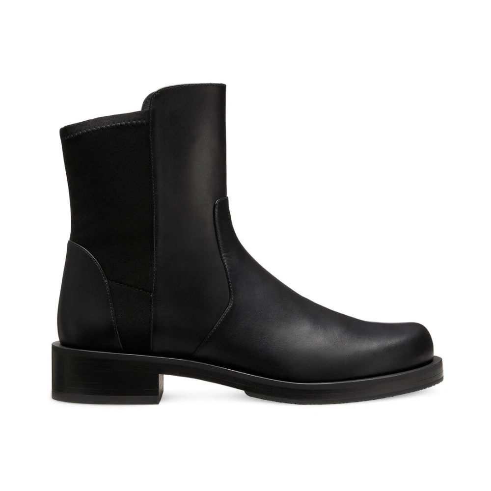 Stuart Weitzman Bold Bootie Chelsea Boots Black, Dam