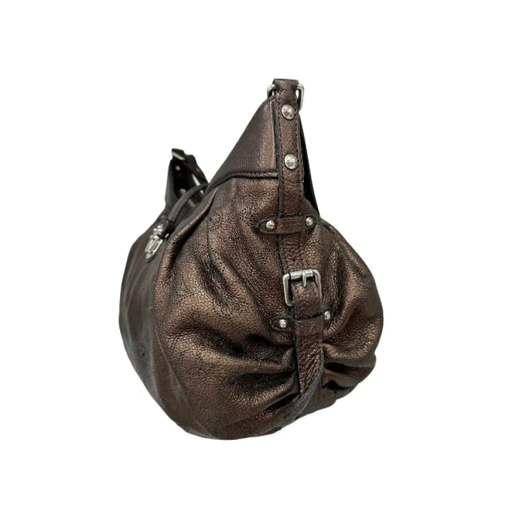 Louis Vuitton Vintage Tweedehands Mahina XS Leren Schoudertas Brown Dames