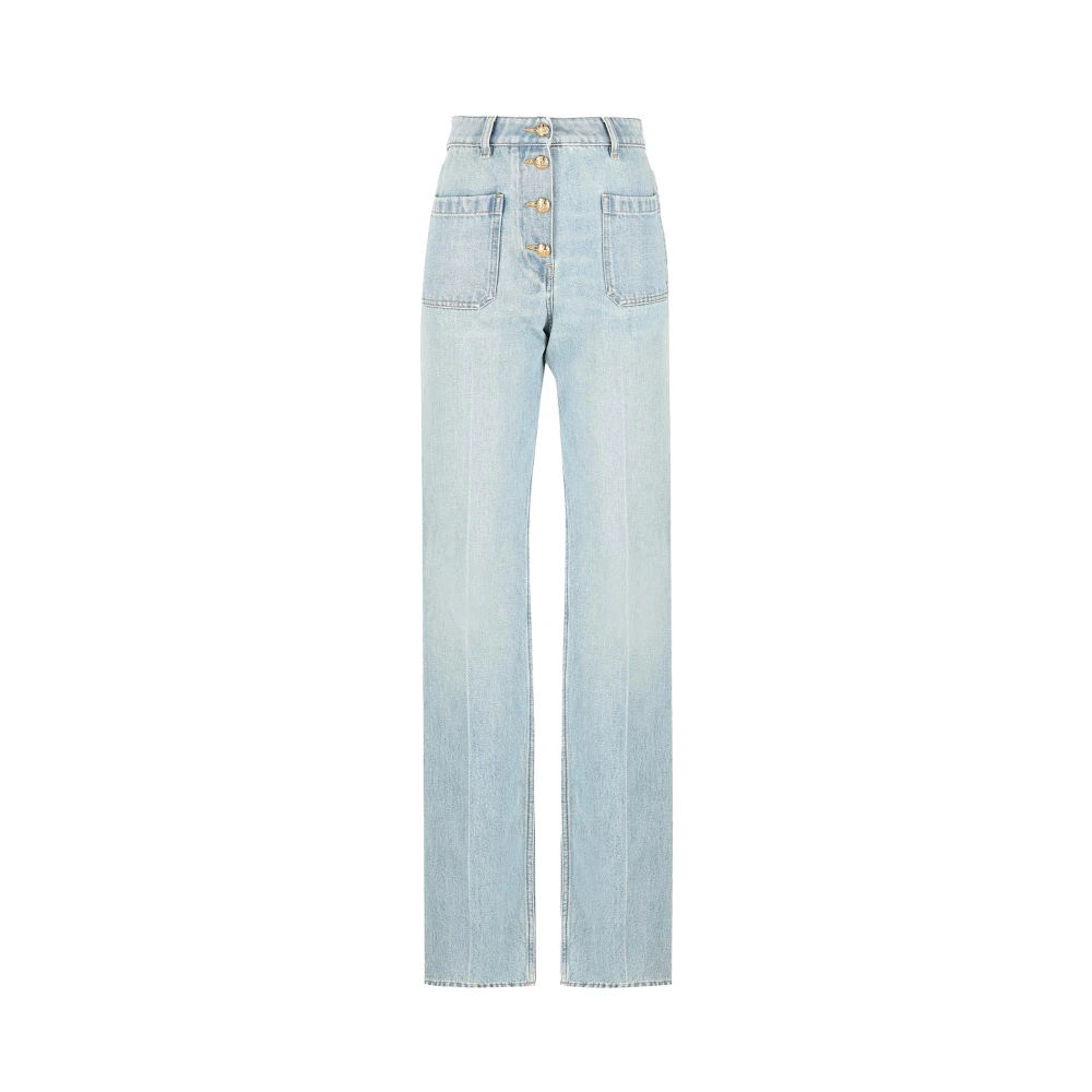 Valentino Women's Blue Straight Fit Jeans, W27, Denim Trousers