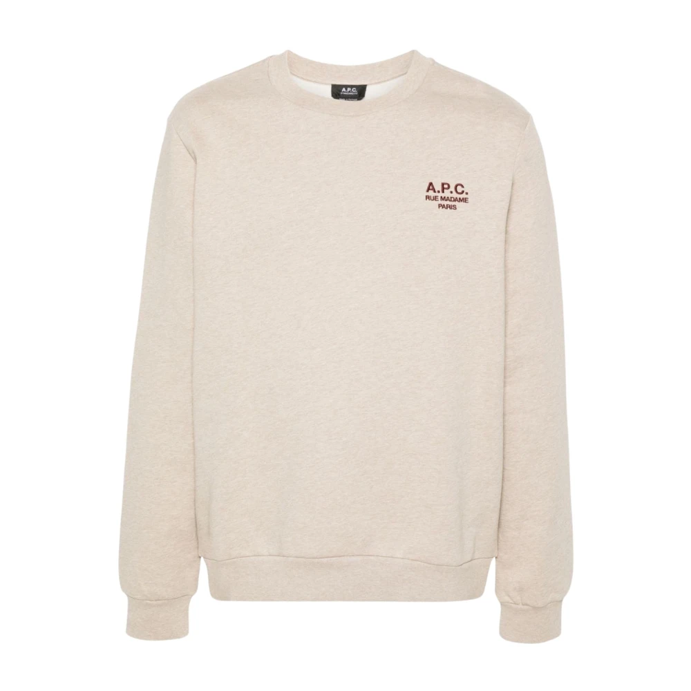 A.p.c. Beige Geborduurde Trui Beige Heren