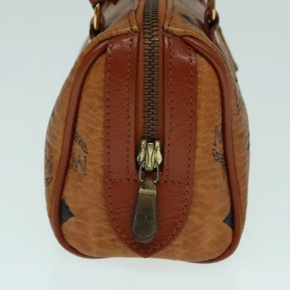MCM Pre-owned Leather handbags Brown Dames
