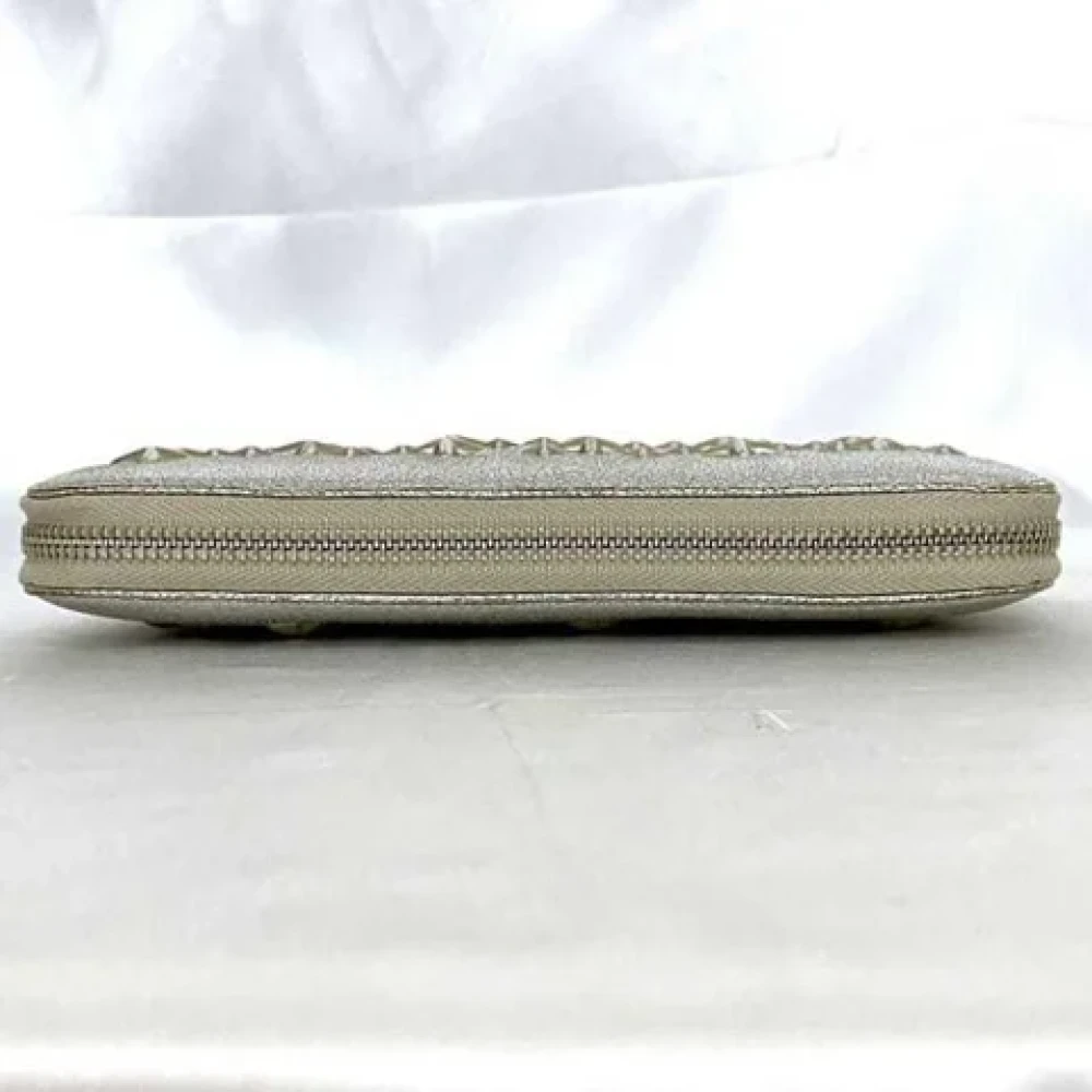 Jimmy Choo Pre-owned Leather wallets Gray Dames