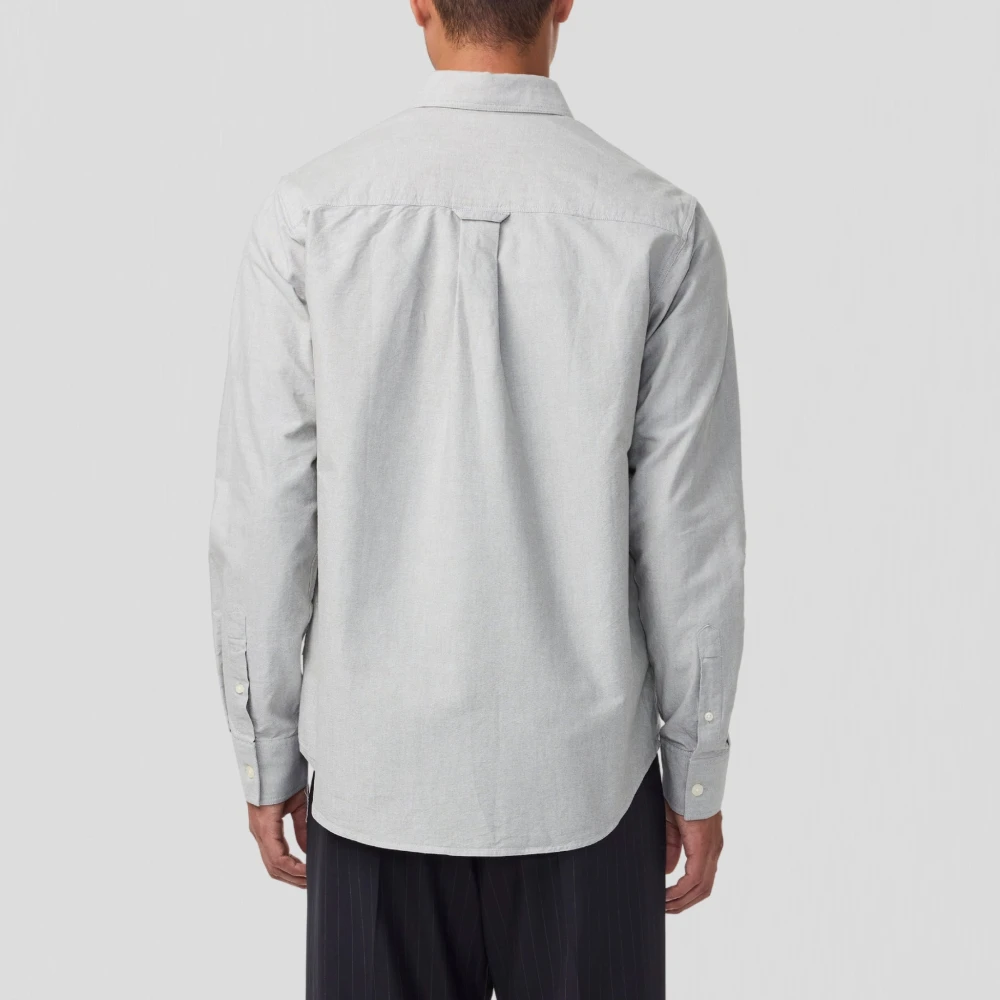 Nn07 Klassieke katoenen Oxford-knoopsluitingsshirt Green Heren