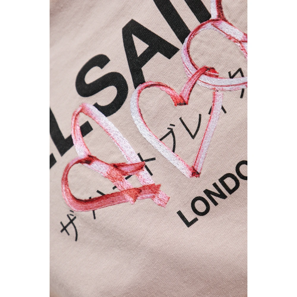 AllSaints T-shirt Amore Pink Dames