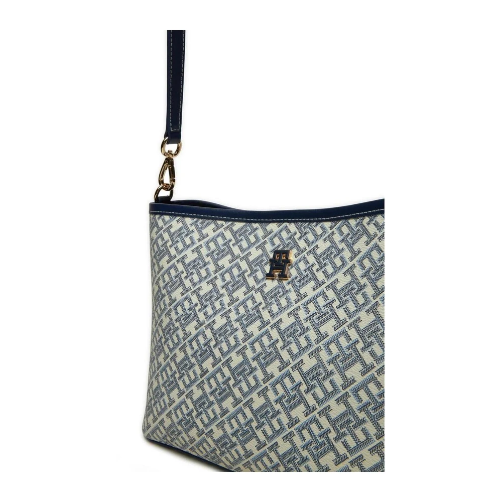 Tommy Hilfiger Klassieke Polyurethaan Handtas voor Vrouwen Blue Dames
