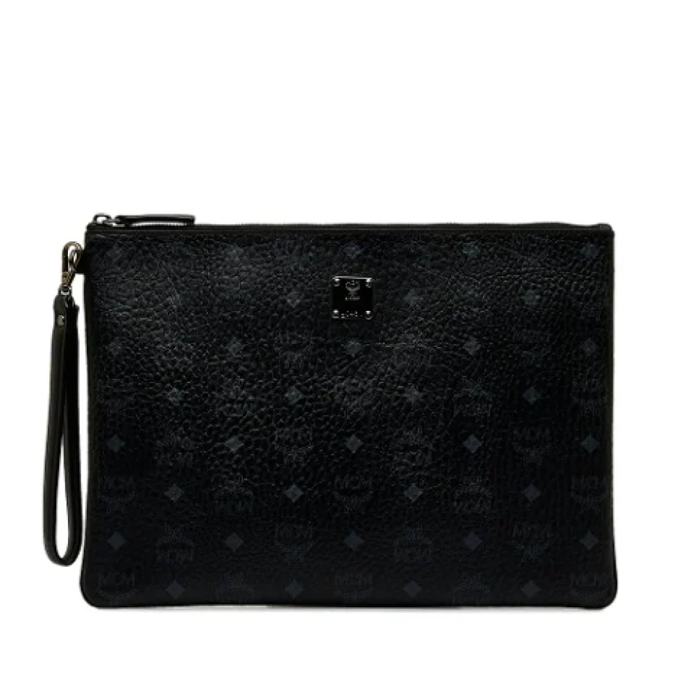 MCM Pre-owned Canvas clutches Black Dames