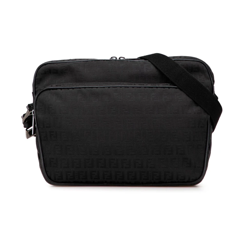 Fendi Vintage Women's Black Vintage Cross Body Bags, One Size, Pre-Owned Crossbody Bag