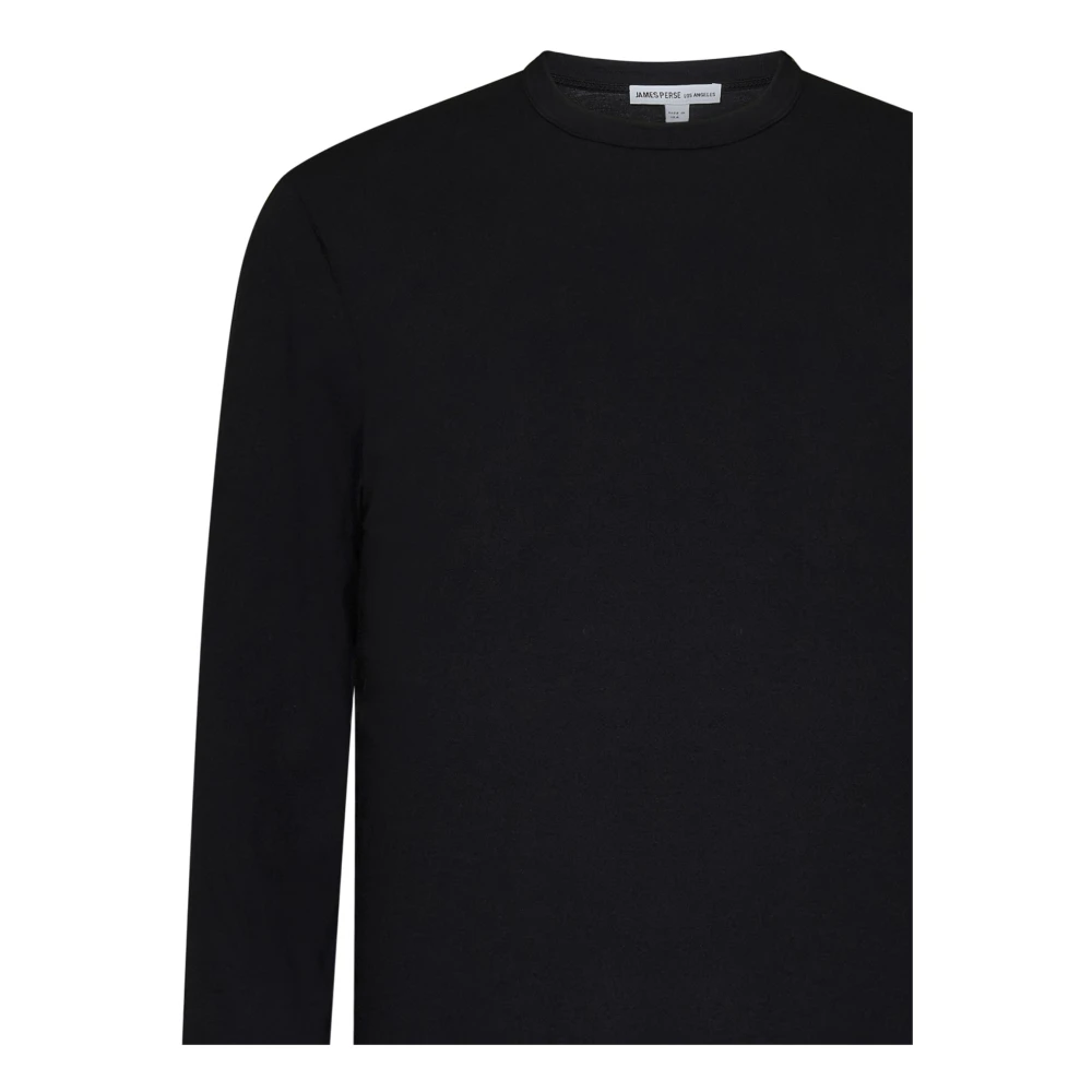 James Perse Zwarte T-shirts en Polos Black Heren