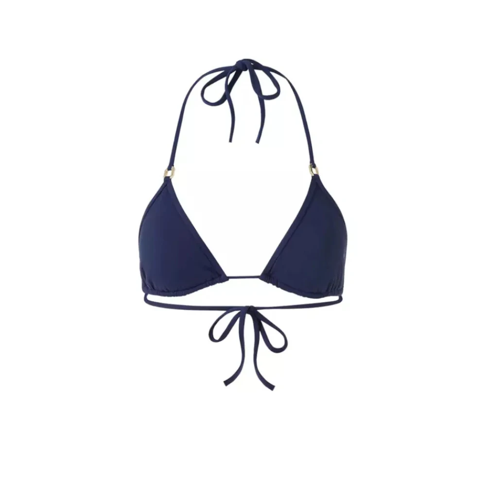 Melissa Odabash Navy Bikini Top met Driehoekjes Blue Dames