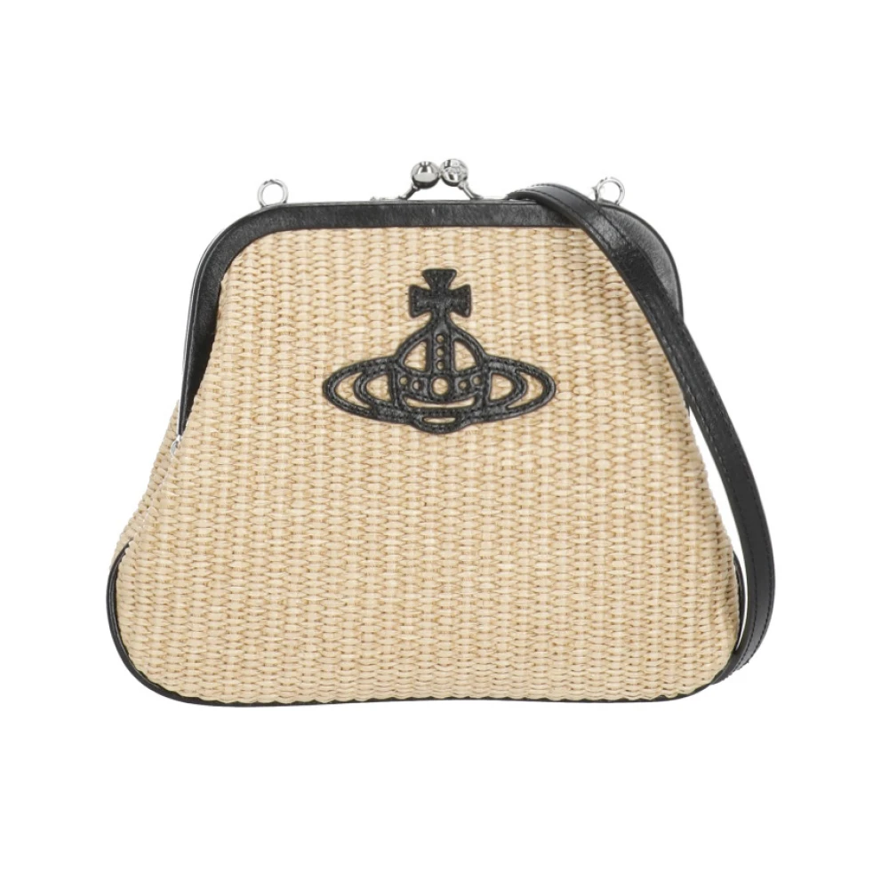 Vivienne Westwood Women's Beige Clutches, One Size, Vivienne Shoulder Bag