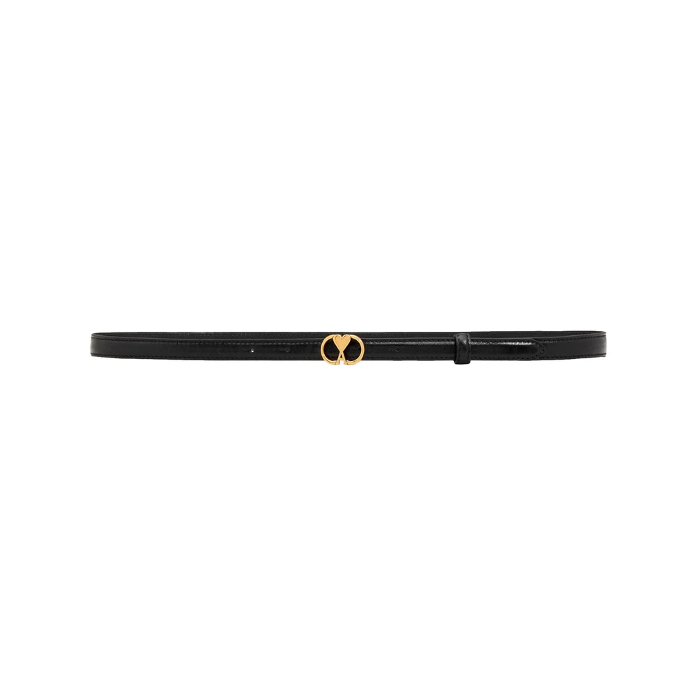 Ami Paris Zwart Handtekening Monogram Riem Black Dames