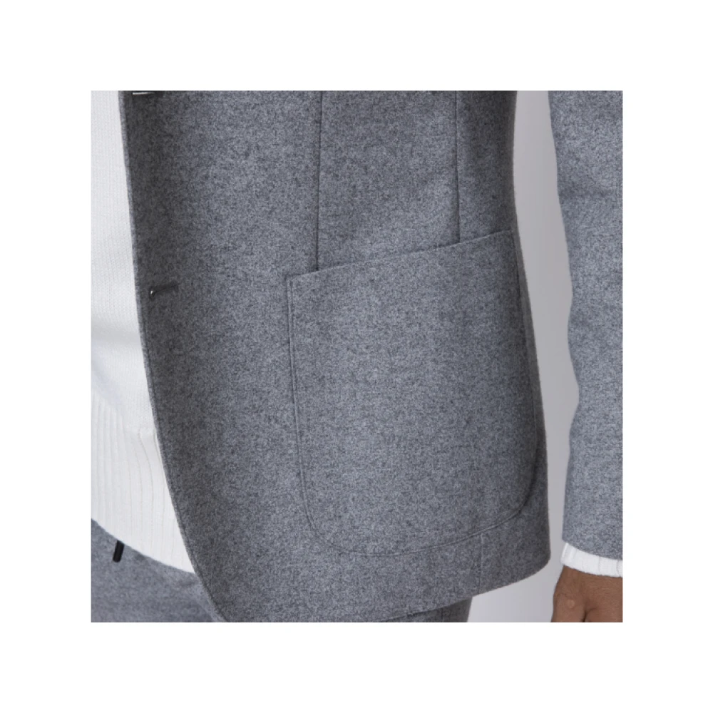 Karl Lagerfeld Grijze gemêleerde blazer vest Gray Heren
