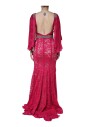 robe-rose-sheath-cristal-avec-ceinture