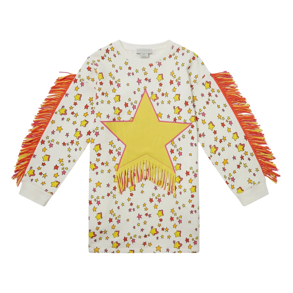 Stella Mccartney Girls Beige Dresses, 14 Y, Star Jumper Dress