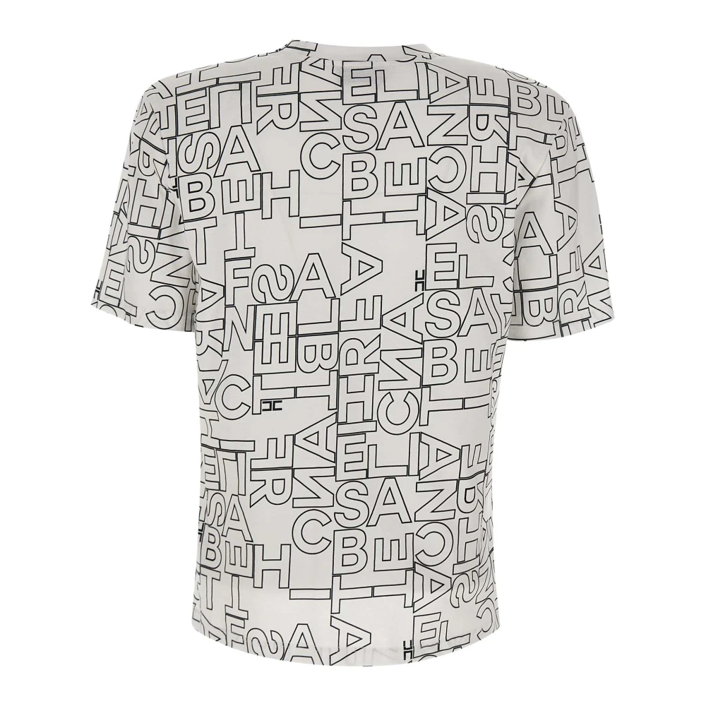 Elisabetta Franchi Witte T-shirts en Polos White Dames