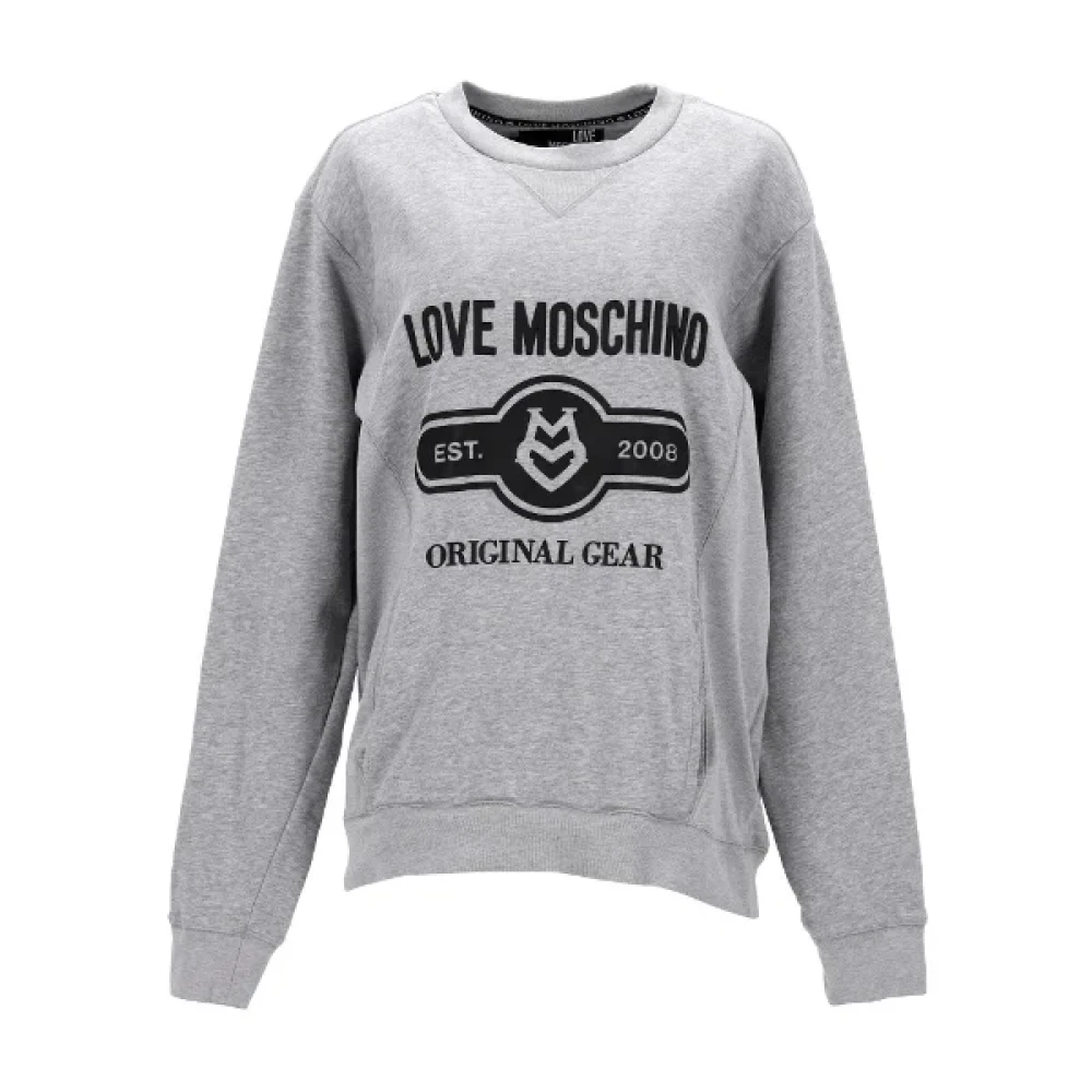 Moschino Pre-Owned Pre-owned Cotton tops Gray Dames