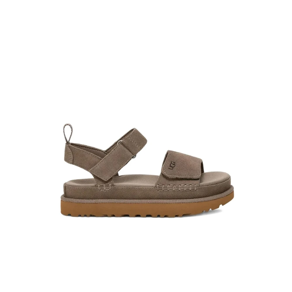 Ugg Kvinno Brun Skor Dam, 40 Eu, Mocka, Goldenstar Platform Sandal