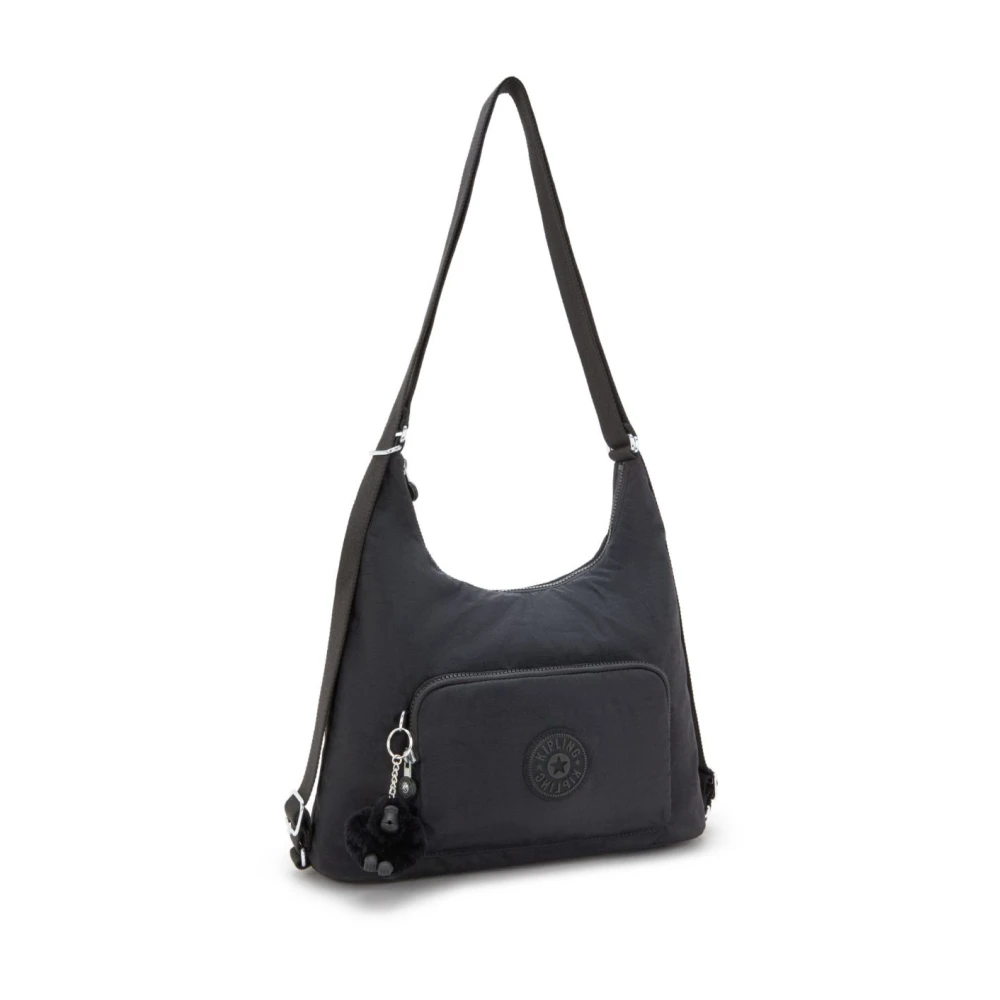 Kipling Omkeerbare Schoudertas Rugzak Stijlvol Black Dames