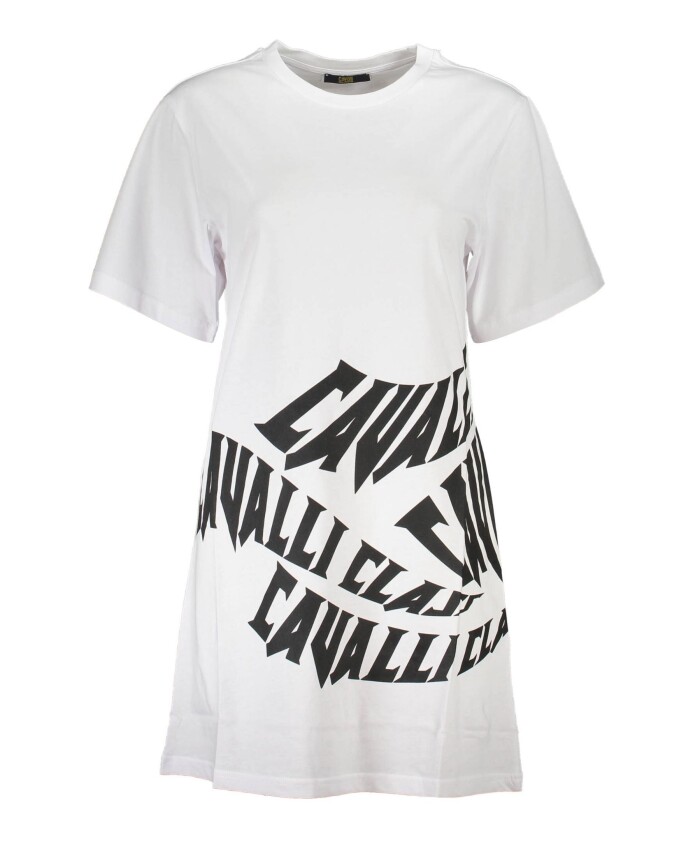 robe-courte-blanche-avec-col-rond