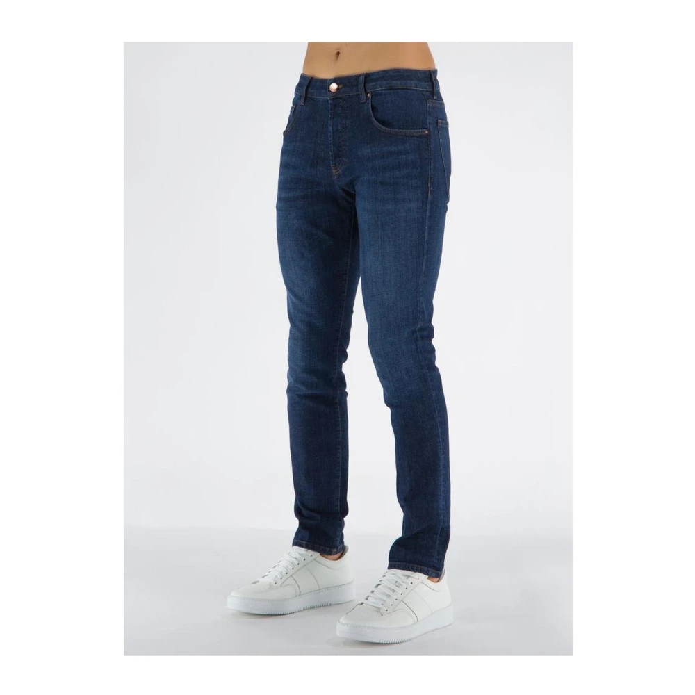 Don The Fuller Donkerblauwe Slim Fit Jeans Blue Heren