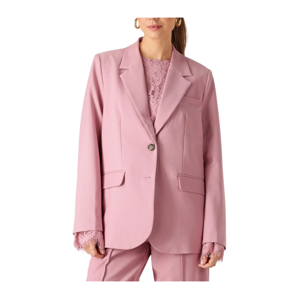 Y.A.S Roze Elegante Blazer voor Vrouwen Pink Dames