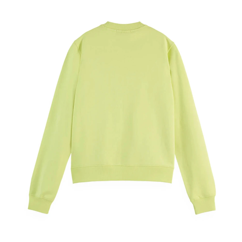 Scotch & Soda Borst Artwork Regular Sweatshirt Yellow Dames