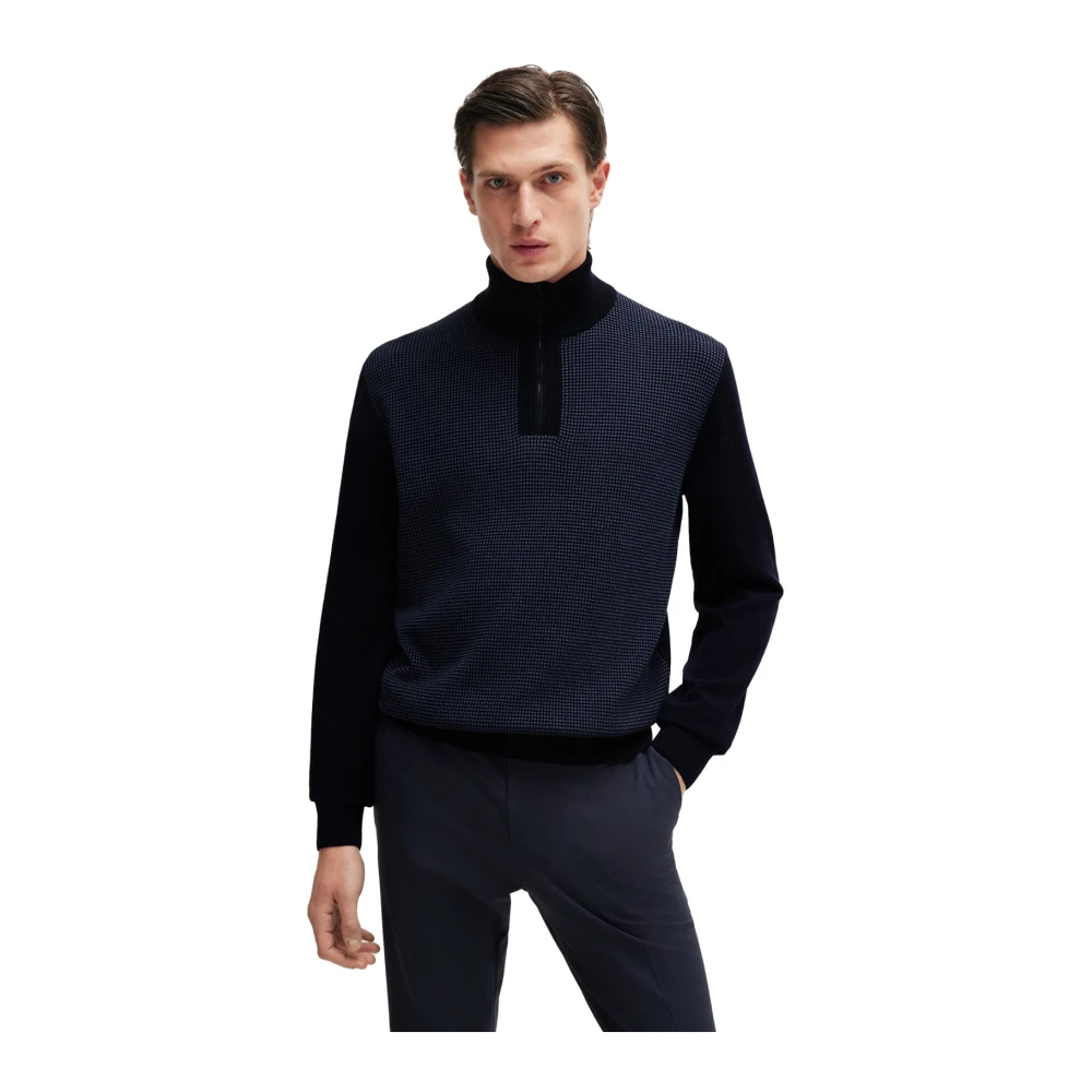 Hugo Boss Donkerblauwe Trui Blue Heren