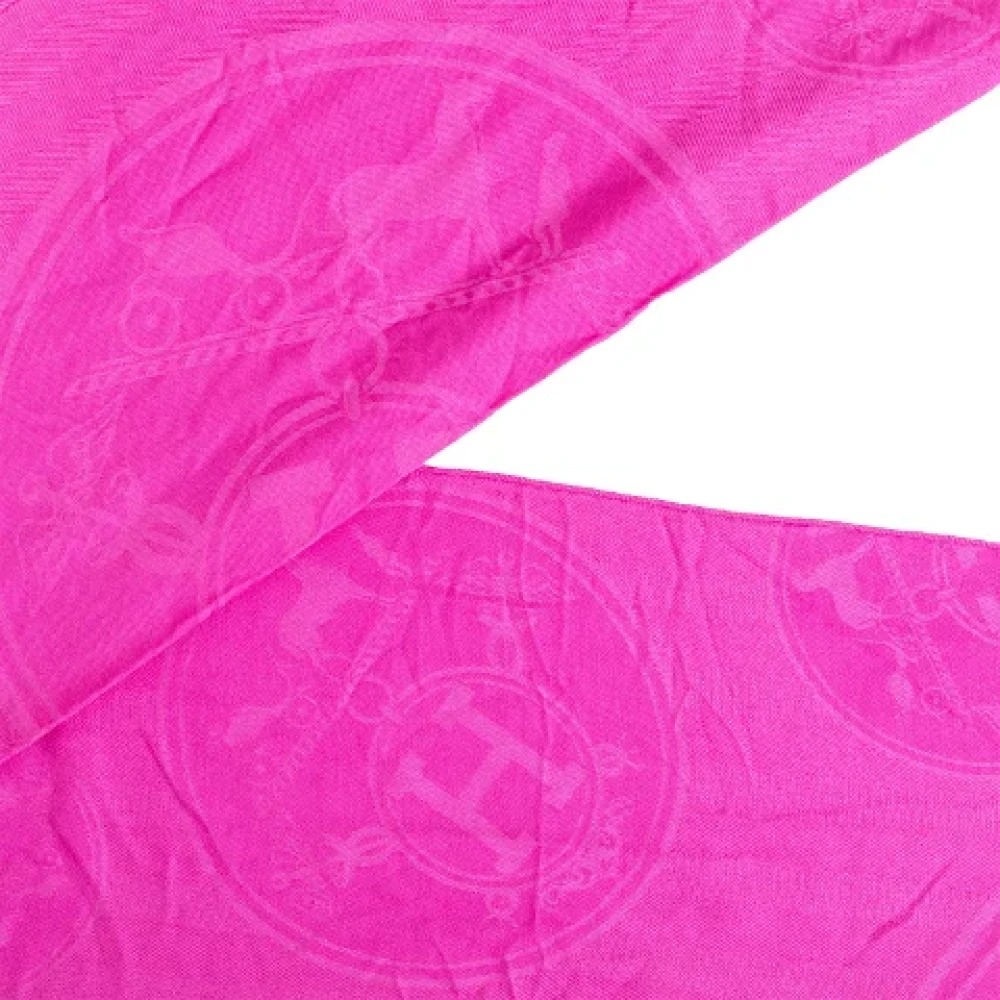 Hermès Vintage Pre-owned Silk scarves Pink Dames