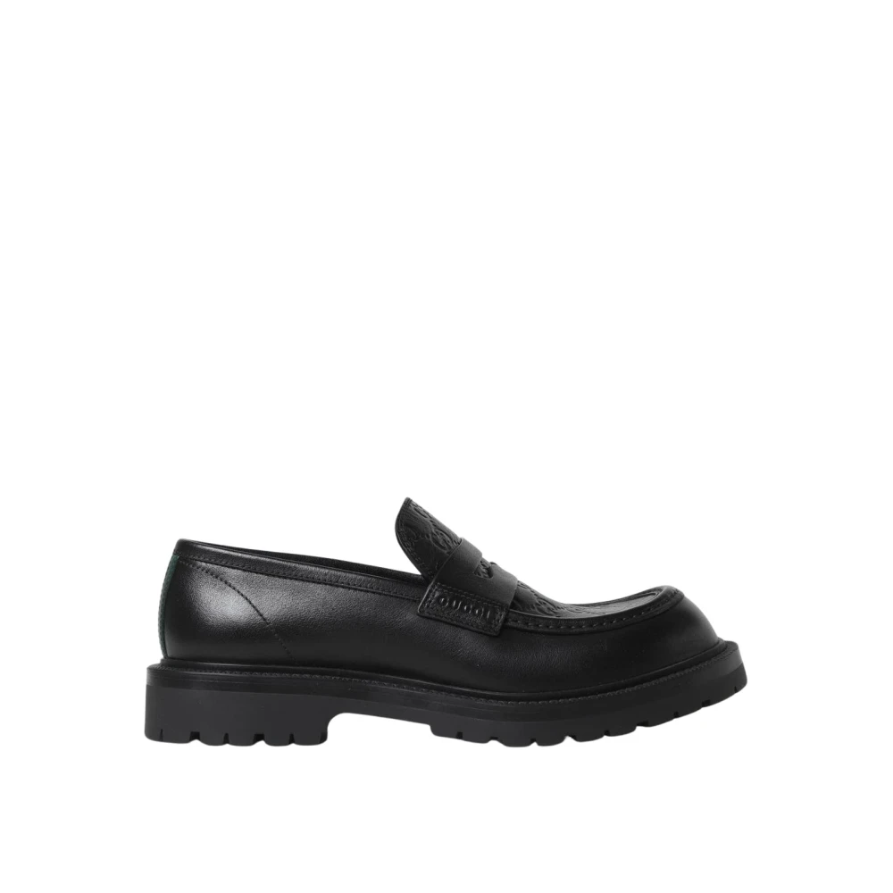 Gucci Men's Black Horsebit Leather Loafers